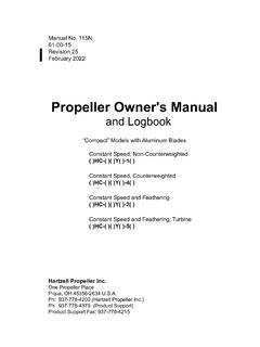 Propeller Owner's Manual - Hartzell Propeller