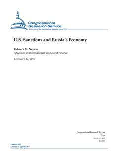 U.S. Sanctions and Russia's Economy