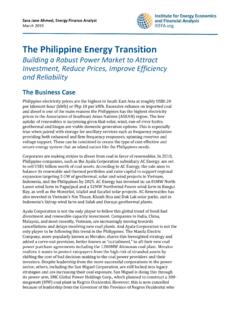 The Philippine Energy Transition - Institute for Energy ...