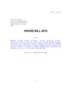 HOUSE BILL 2010 - Arizona State Legislature