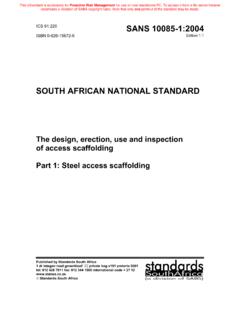 SOUTH AFRICAN NATIONAL STANDARD - Kwick