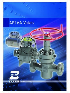 API 6A Valves - Bonney Forge Corporation