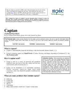 Captan - National Pesticide Information Center - Home Page