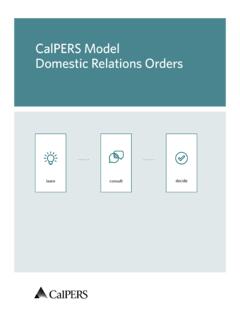 CalPERS Model Domestic Relations Orders (PUB 38B)