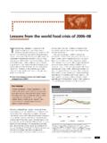 Lessons from the world food crisis of 2006–08