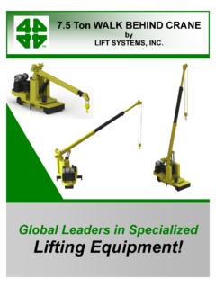 Lifting Equipment! - Lift Systems