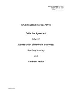 Collective Agreement between Alberta Union of Provincial ...