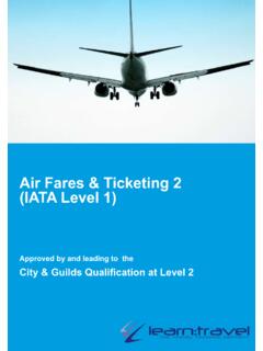 Air Fares &amp; Ticketing 2 (IATA Level 1)