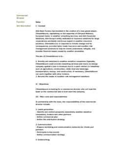 Commercial Director Function Job description - …