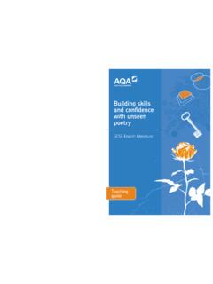 Get help and support Building skills E: english-gcse@aqa ...