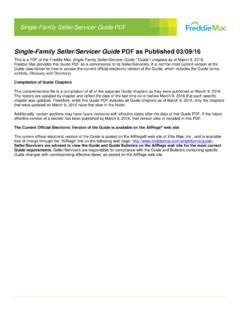 Single-Family Seller/Servicer Guide PDF - Freddie Mac