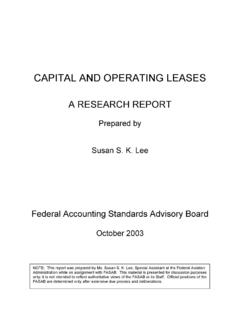 CAPITAL AND OPERATING LEASES - fasab.gov