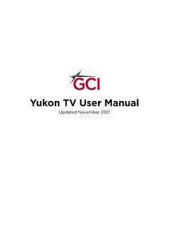 Yukon TV User Manual