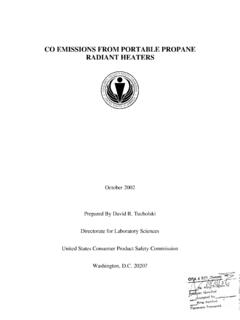 CO Emissions from Portable Propane Radiant Heaters - …