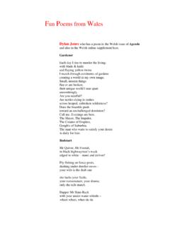 Welsh Fun Poems - Agenda Poetry, Poem, Poetry, …