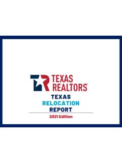 2021 TEXAS RELOCATION REPORT - Texas Real Estate