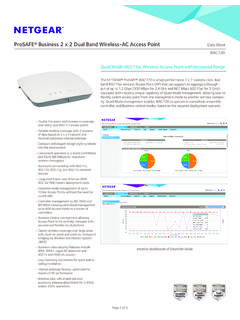 ProSAFE&#174; Business 2 x 2 Dual Band Wireless-AC Access …