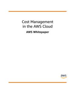 Cost Management in the AWS Cloud - AWS …