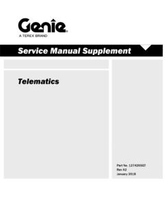 Telematics - Parts, Service and Operations Manuals …