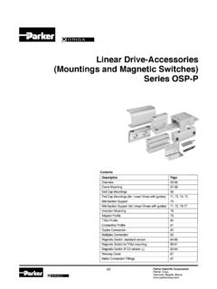 Linear Drive-Accessories (Mountings and Magnetic …