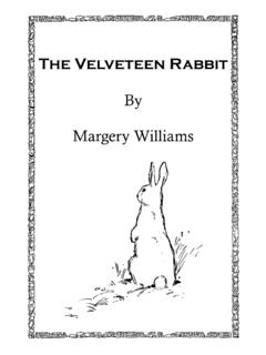 By Margery Williams