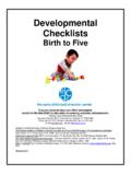 Developmental checklists Updated2012 - Syracuse University
