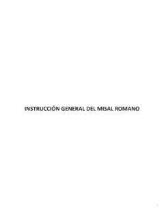 INSTRUCCI&#211;N GENERAL DEL MISAL ROMANO - …