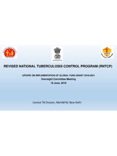 Revised National Tuberculosis Control Program (RNTCP)