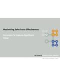 Maximizing Sales Force Effectiveness: Six Levers To ...