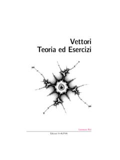 Vettori: teoria ed esercizi - Pagina personale: Lorenzo Roi