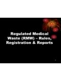 Summary of Regulated Medical Waste - New Jersey