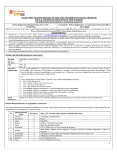 RECRUITMENT OF HUMAN RESOURCE ON FIXED TERM …