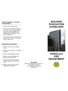 Building Evacuation Guidelines - Honolulu