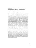 Chapter 3 Developing a Theory of Empowerment