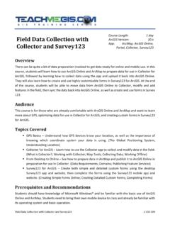 Field Data Collection with Collector and Survey123