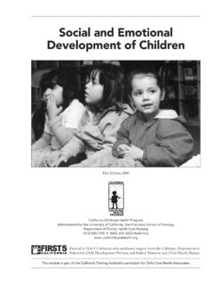 Social and Emotional Development of Children