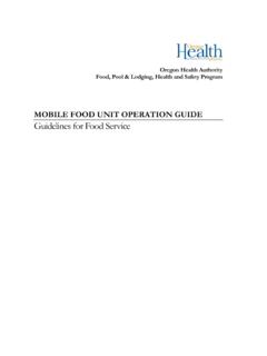 MOBILE FOOD UNIT OPERATION GUIDE Guidelines for ... - …