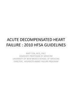 ACUTE DECOMPENSATED HEART FAILURE - PBworks