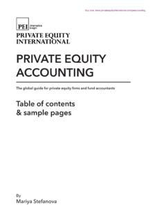 PRIVATE EQUITY ACCOUNTING