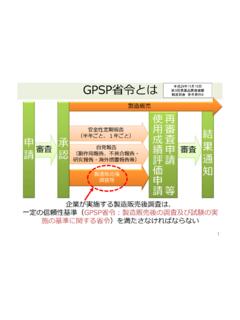 GPSP省令とは - mhlw.go.jp