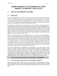 Forest Products Conversion Factors - UNECE