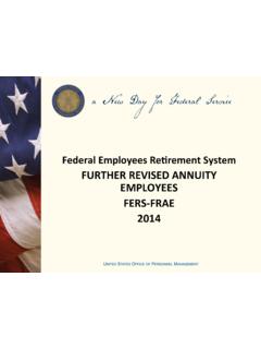 FURTHER REVISED ANNUITY EMPLOYEES FERS‐FRAE