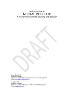 An Introduction to MENTAL MODELER - Fuzzy Logic …