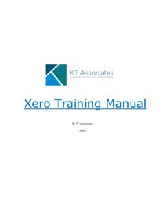 Xero Training Manual - KT Associates