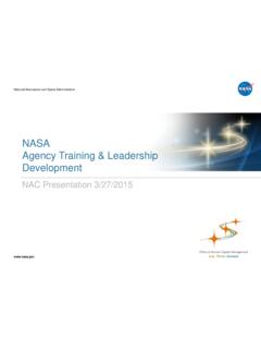 NASA Agency Training and Leadership Development