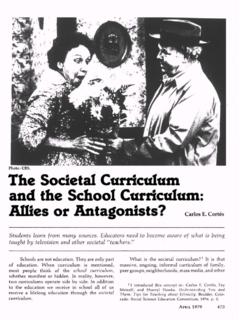 The Societal Curriculum and the School Curriculum - ASCD