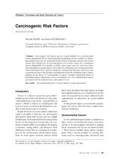Carcinogenic Risk Factors - Med