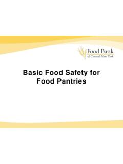 Basic Food Safety for Food Pantries