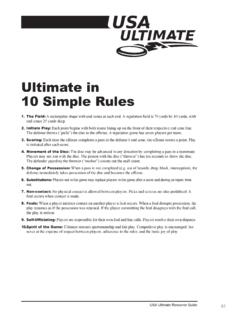 Ultimate in 10 Simple Rules