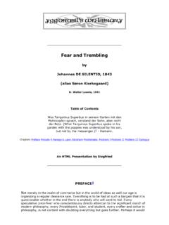 Kierkegaard's Fear and Trembling - JRBooksOnline.com